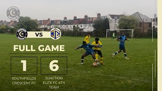 Junction Elite FC 4th Team 61 Southfields Crescent FC  League Match 202425 [upl. by Odnarb]