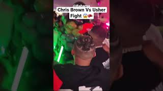 Chris Brown vs Usher fight last night in Las Vegas  BirthdayParty [upl. by Omlesna]