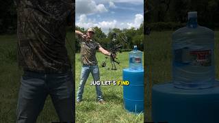 5 Gallon Jug vs 70 lb Compound Bow archery bowhunting yeeyee outdoors farmlife [upl. by Atnoved477]