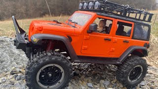 MNRC MN128 Jeep testing 19 tires and a trail drive in the sleet and rain [upl. by Adekam]