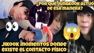 JIKOOKCONTACTO FÍSICO SIEMPRE😱POR QUE JUNGKOOK ACTÚA DE ESA MENARA 😳jikook jimin jungkook [upl. by Ahsirkal]