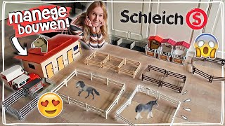 DE GROOTSTE SCHLEICH PAARDEN MANEGE OOIT BOUWEN 😱 1  Daphne draaft door [upl. by Kampmann]