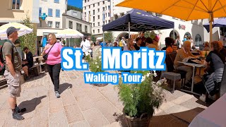 St Moritz Switzerland 🇨🇭 4K Walking Tour [upl. by Dow]