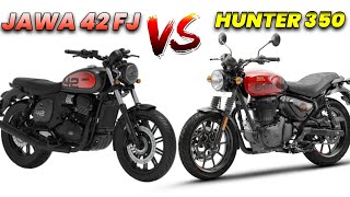 2024 Jawa 42 FJ VS Hunter 350 💥  Price  Mileage  Features  Which is Best Bike [upl. by Keung]