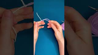 How to tie an invisible knot when crochetting How to join new yarn knot crochet knit [upl. by Coyle]