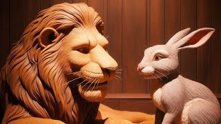 The Lion and the Rabbit A Timeless Fable  Animated Story for Kids [upl. by Maples193]