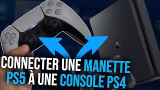 Connecter la manette PS5 via Bluetooth à la console PS4  Manette de PS5 sur PS4 [upl. by Lotte]