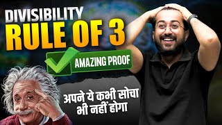 Amazing Proof  Divisibility of 3 🔥  Beauty of Maths  SBI  IBPS  RRB  SSC  Aashish Arora [upl. by Anaira]