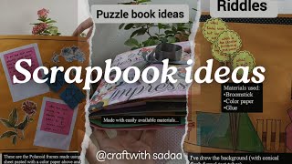 Scrapbook ideas 😃 Full video  How to make a puzzle book BEdstudents✨ [upl. by Jennica839]