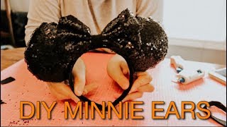 DIY Minnie Mouse Ears  Magically Katelyn [upl. by Kipton260]