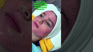 Yogurt Strawberry Mask Beautiful and Clean Face [upl. by Geri]