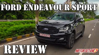 Ford Endeavour Sport 2020 India  Price Performance 4x4 Mileage Features  हिंदी  MotorOctane [upl. by Neel]