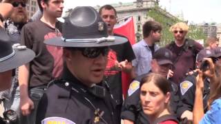 Socialism vs Capitalism protesters square off in Public Square [upl. by Mcmaster]