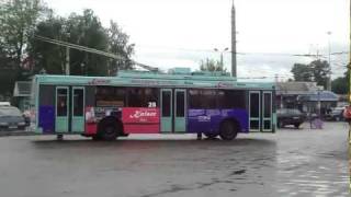 Trolleybuses and Buses in Tver Russia [upl. by Inatirb]