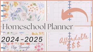 2024 2025 Affordable Homeschool Planner Flip Through [upl. by Gmur]