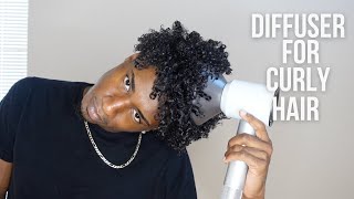 How to use a diffuser for curly hair men [upl. by Lisa]