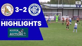 HIGHLIGHTS Kilwinning Rangers 32 Cambuslang Rangers [upl. by Iris]