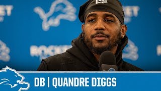 Quandre Diggs on offseason preparation  Detroit Lions Sound Bites [upl. by Fasa684]