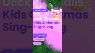 Deck The Halls Karaoke Piano Instrumental 🎄 Green Screen Yourself Into Video via Sing2Minis 🕺 [upl. by Harold]