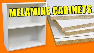 Economy Cabinet Making with Melamine How to Build Cabinets [upl. by Hnamik]