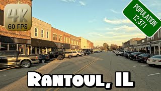 Driving Around Small Town Rantoul Illinois in 4k Video [upl. by Nitsuj]