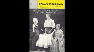 Casual reading of the play quotThe Milk Train Doesnt Stop Here Anymorequot by Tennessee Williams [upl. by Bithia]