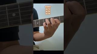 Chord Cm7  C sharp minor 7 guitar Tutorial chords guitar guitartutorial chordgitar [upl. by Drislane]