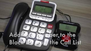 How to add a number to the Block List from the call list  CPR Call Blocker [upl. by Pavla216]