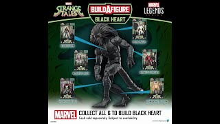 Hasbro Marvel Legends Black Heart Build A Figure Wave PreOrders [upl. by Bray99]