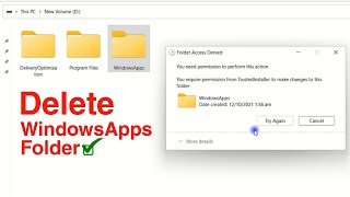 How to Delete the WindowsApps folder on Windows 1011 [upl. by Ramej]