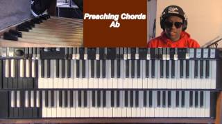 Preaching Chords In Ab Organ [upl. by Ilatfan]