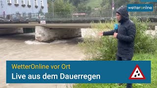 Flusspegel im Südostbayern steigen  WetterOnline vor Ort [upl. by Havens619]