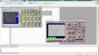 Medida de Ac en Multisim con Osciloscopios 2 [upl. by Enyaj]