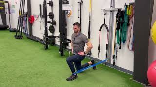 Half Kneel Dorsiflexion Mobilization with Band Distraction [upl. by Nitsuj]