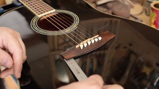 Repairing a Lifting Acoustic Guitar Bridge [upl. by Itraa]