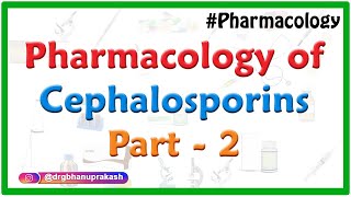 Pharmacology of Cephalosporins  Classification  spectrum of activity and clinical use  Part 2 [upl. by Jamille]