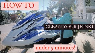 How to Clean your JETSKi in under 5 minutes  FX CRUISER [upl. by Hannie]