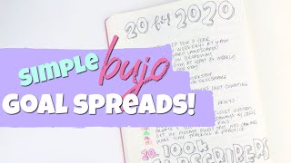 Goal Planning Spreads In My Bullet Journal [upl. by Enrichetta240]