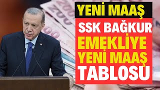 EMEKLÄ° SSK BAÄKUR 4A4B4C DUL YETÄ°M YENÄ° MAAÅ TABLOSU AÃ‡IKLANDI TEMMUZ MAAÅ TABLOSU NE KADAR OLDU [upl. by Socin]