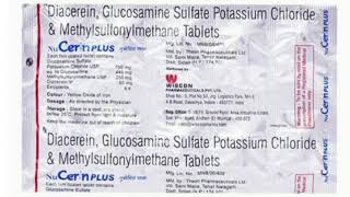 Nucerin Plus Tablet Diacerein Glucosamine Sulfate Potassium Chloride amp Methylsulfonylmethane [upl. by Kelcey]