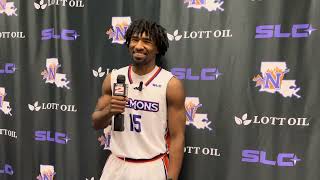 Junior guard Chase Forte discusses his statsheet stuffing game against UIW [upl. by Lukey28]