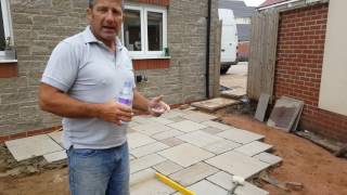 Laying Indian Sandstone Paving [upl. by Welton]