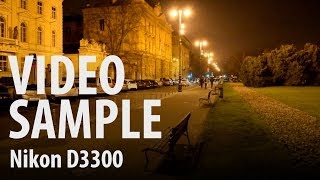 Nikon D3300  night video sample [upl. by Madanhoj]