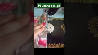 Beutiful pouncha design stitching tips😍 for beginnersshorts [upl. by Shurwood]