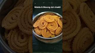 Crispy amp Crunchy Chakli Recipe  Maida amp Moong Dal Chakli Recipe 😋 shorts chakli diwali [upl. by Akemad800]