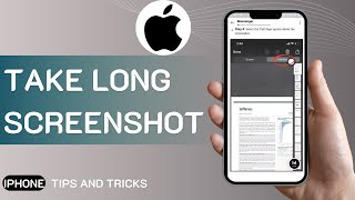 How To Take Long Screenshot In iPhone [upl. by Apollus343]