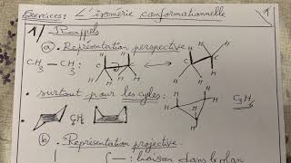 Exercices sur l’isomérie conformationnelle [upl. by Ennad]