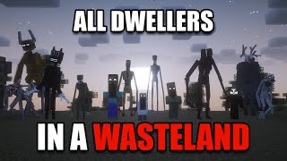 Surviving ALL of Minecrafts DWELLERS in a Wasteland I added EVERY Dweller to Minecraft [upl. by Ellenahs360]