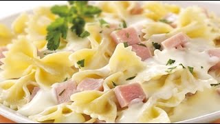 Farfalle met ham met Maredsous NL [upl. by Reivaxe]