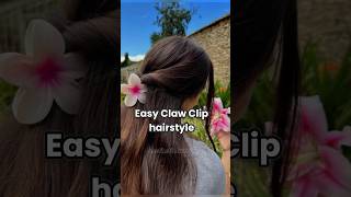 Easy claw clip hairstyle 💖 hairstyle viralshort cute [upl. by Faber743]